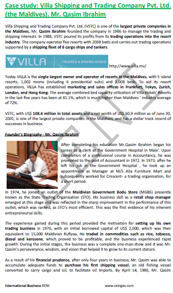 Maldivas, Grupo Qasim Ibrahim