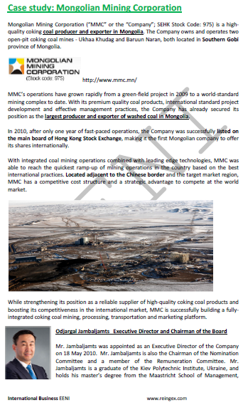 Mongolia Minería