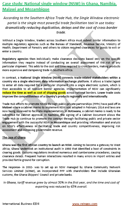Tecnologías de la información y la comunicación (TIC) para el comercio regional y la integración en África
