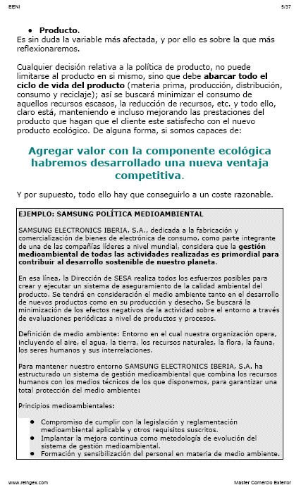 Comercio Internacional y Medioambiente