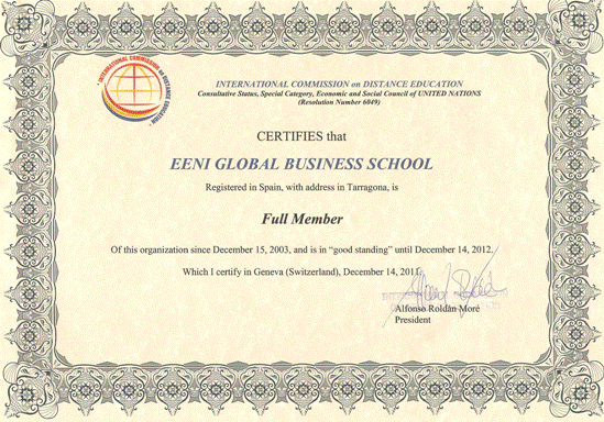 Naciones Unidas (Máster, Doctorado)