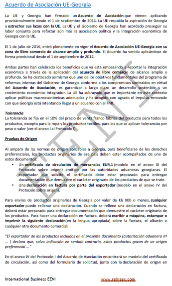 Acuerdo de Asociación Unión Europea (España)-Georgia