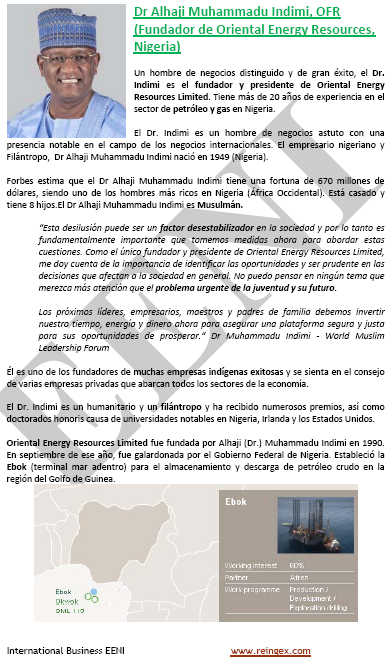 Alhaji Muhammadu Indimi Empresario de Nigeria