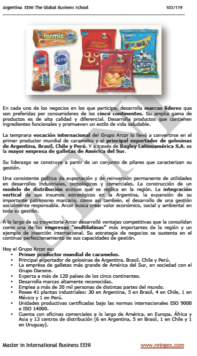 Argentina Grupo Arcor