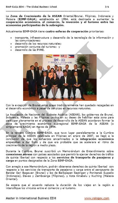 Zona de Crecimiento del Este de la ASEAN (Brunéi, Indonesia, Malasia y Filipinas)