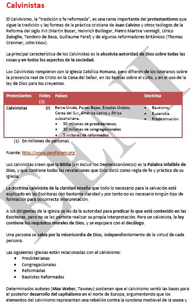 Calvinistas Negocios y Ética