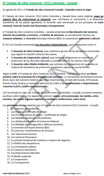 Tratado Colombia-Canadá