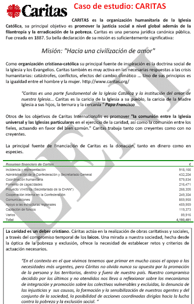 Catolicismo católico Caritas