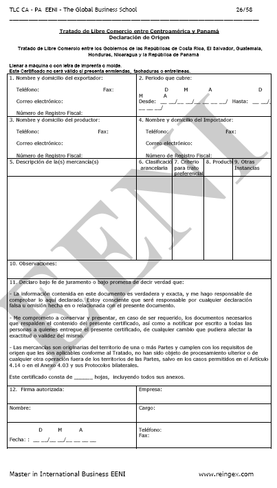 Tratado Centroamérica (Costa Rica, El Salvador, Guatemala, Honduras, Nicaragua)-Panamá