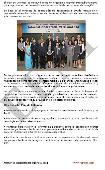 Plan Colombo para el Desarrollo de Cooperación Económica y Social en Asia y el Pacífico