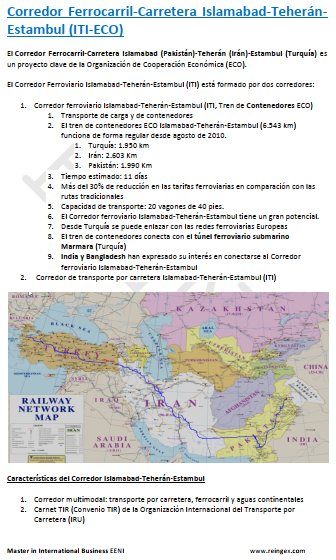 Corredor Ferrocarril-Carretera Islamabad-Teherán-Estambul (Turquía Irán Pakistán)