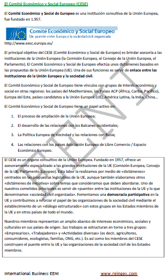 Comité Económico y Social Europeo