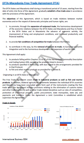 Tratado de Libre Comercio AELC-Macedonia