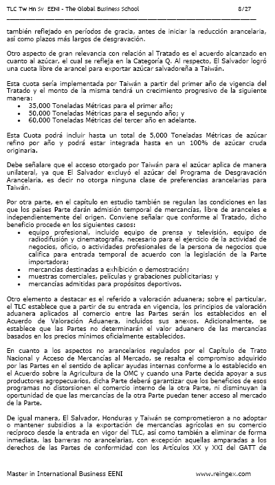 Tratado de libre comercio El Salvador-Honduras-Taiwán