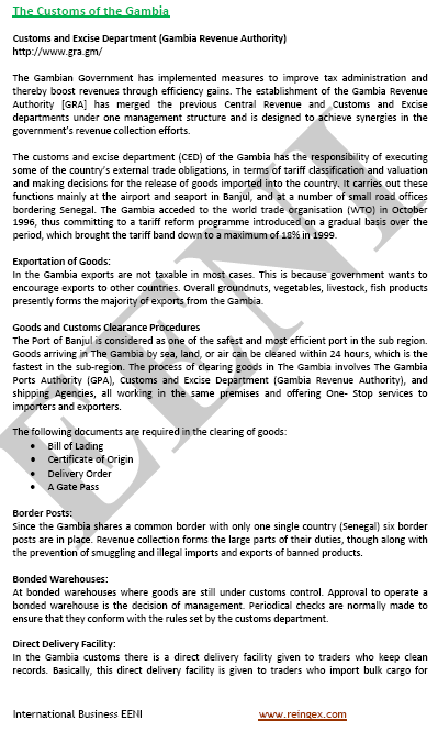 Aduanas de Gambia