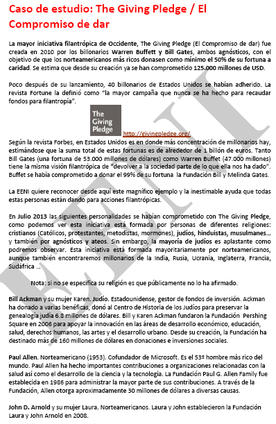 Compromiso de dar (Doctorado Ética Global)