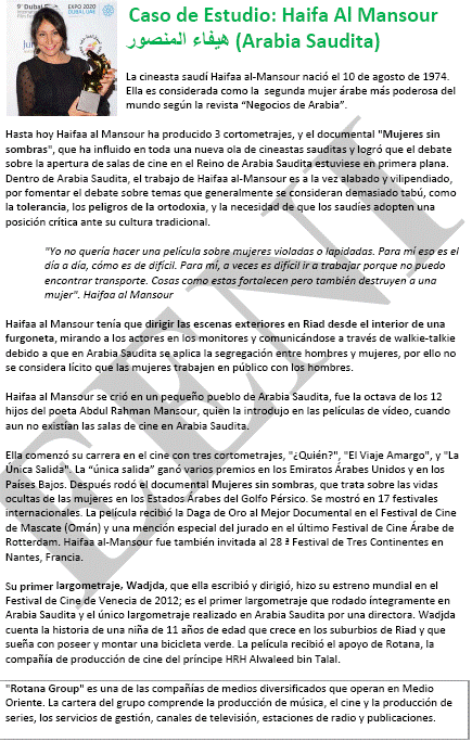 Haifa Al Mansour (segunda mujer árabe más poderosa)