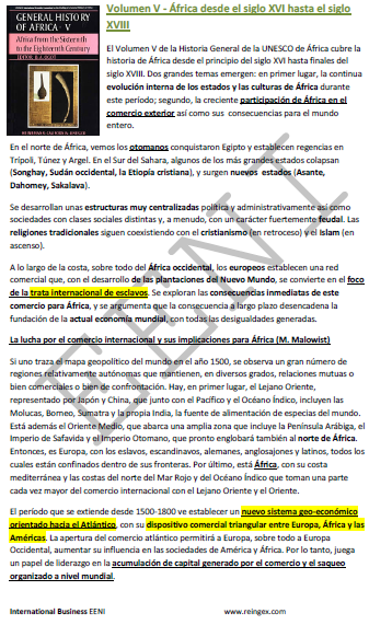 África siglo XVI al XVIII