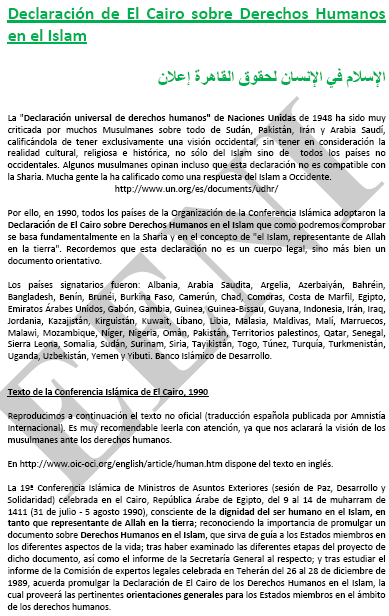 Derechos Humanos en el islam