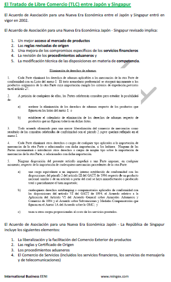 Tratado de libre comercio Singapur-Japón