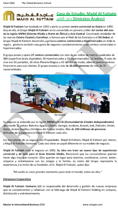 Grupo Majid Al Futtaim, Emiratos, Sector del ocio en la región MENA