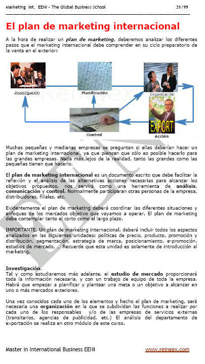 Marketing Internacional (Promoción, Producto / Servicio, Precio, Distribución, IA)