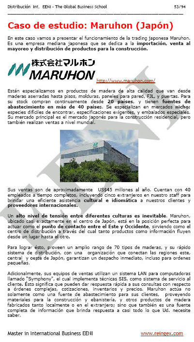 Distribución Maruhon Japón