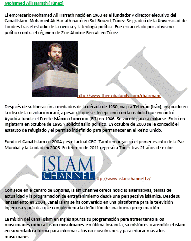 Mohamed Harrath, empresario tunecino musulmán (Túnez, Negocios) Canal islam (TV)