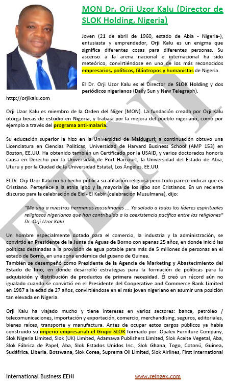 Orji Uzor (Hombre de negocios de Nigeria)