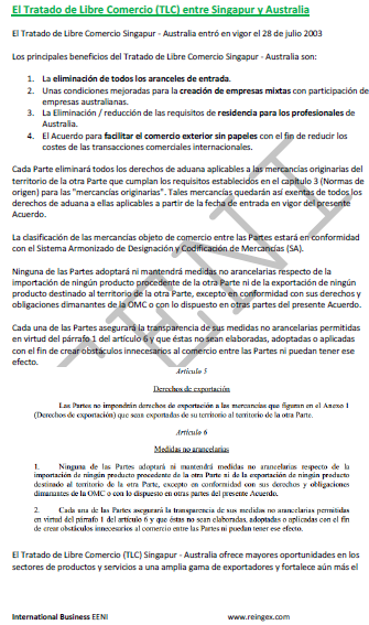 Tratado de libre comercio Singapur-Australia