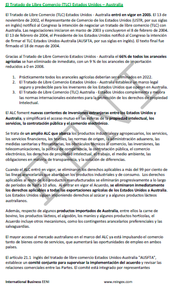 Tratado de libre comercio Estados Unidos-Australia