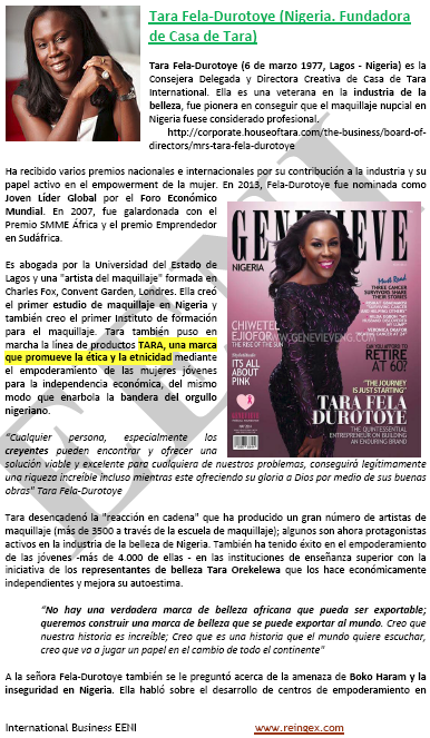 Tara Fela-Durotoye Mujer de Negocios nigeriana