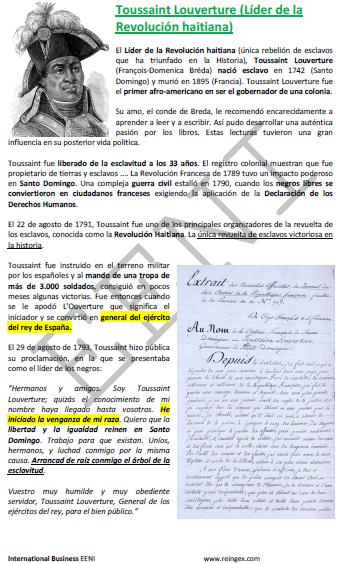 Toussaint Louverture Diáspora