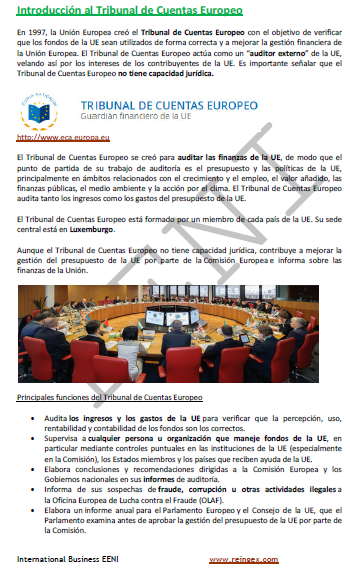 Tribunal de Cuentas Europeo de la Unión Europea