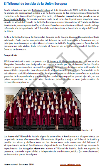 Tribunal de Justicia de la Unión Europea