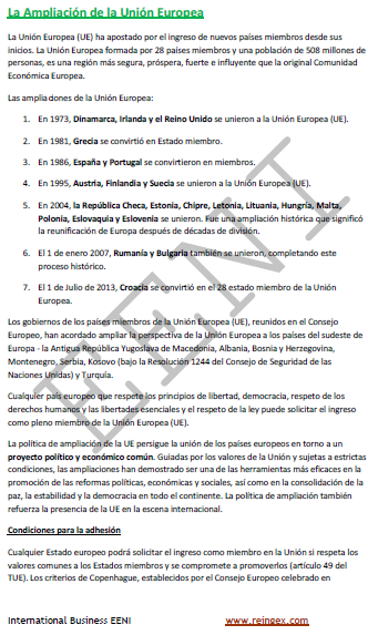 Ampliación de la UE (Macedonia, Albania, Bosnia y Herzegovina, Montenegro, Serbia, Kosovo y Turquía)
