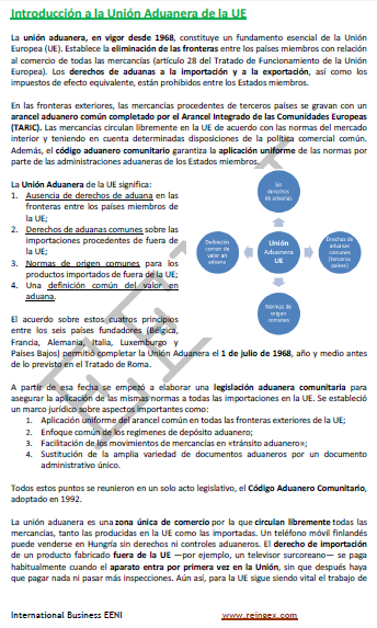 Unión Aduanera de la Unión Europea