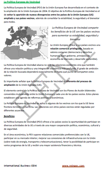 Política Europea de Vecindad (Armenia, Azerbaiyán, Georgia y Ucrania)
