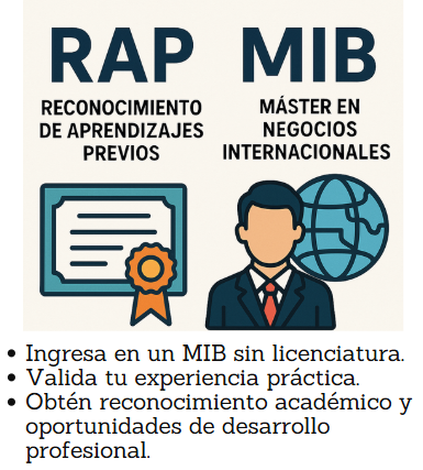 Maestría MIB y Reconocimiento de Aprendizajes Previos (RAP)